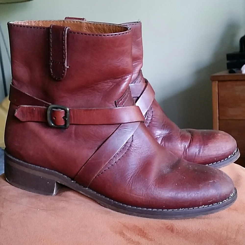 Rust Brown Made well Motor Boot Sz6